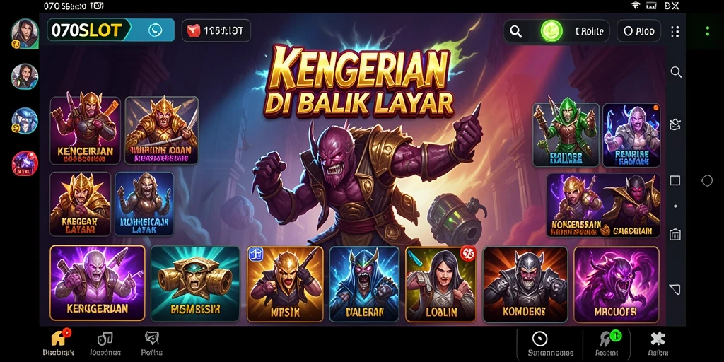 Tangkapan layar dari gameplay 070SLOT yang menakutkan dan mencekam.