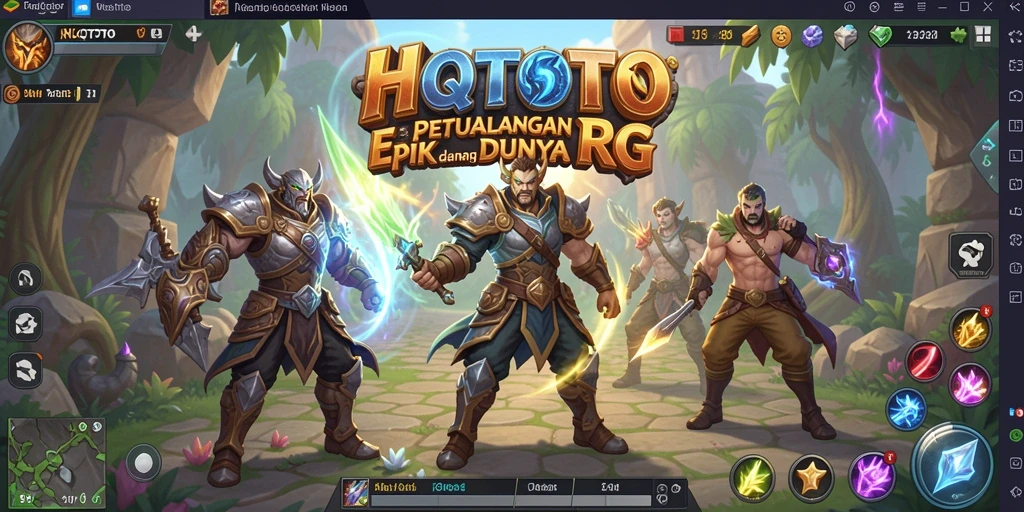 Tampilan menakjubkan dari gameplay RPG HQTOTO.