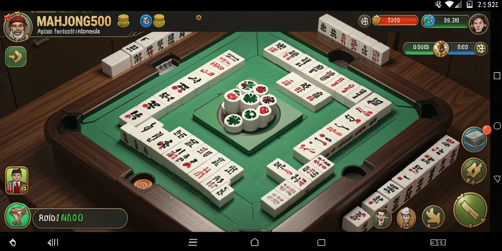 Tangkapan layar utama MAHJONG500 menampilkan gameplay yang menarik dan interaktif.