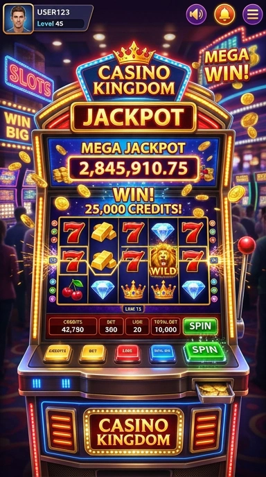 Tampilan antarmuka aplikasi askasino yang sederhana dan mudah digunakan.